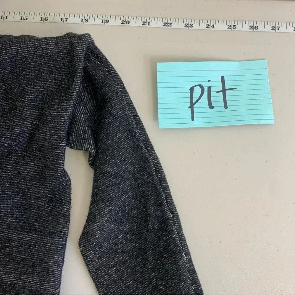 Aritzia Babaton Dark Grey Wool Cashmere Blend Open Front Cardigan Size XS